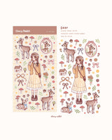 Deer Sticker Sheet no.142