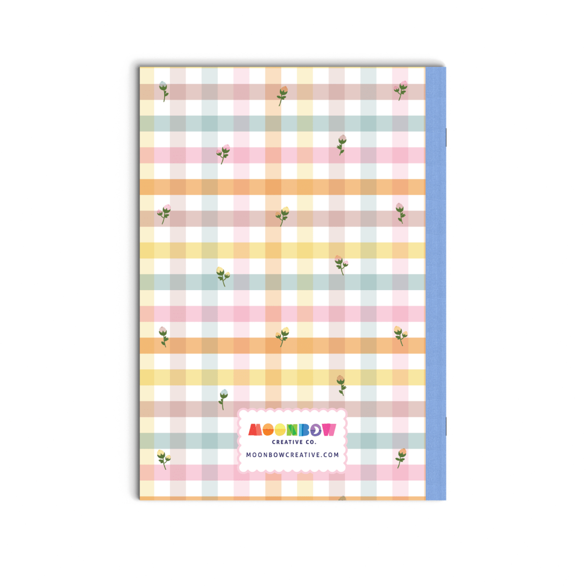 Dot Grid Notebook Dainty Flower Gingham - Paper Mochi