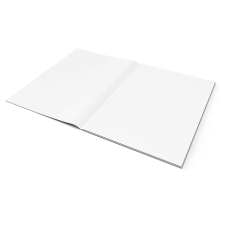 Dot Grid Notebook Dainty Flower Gingham - Paper Mochi