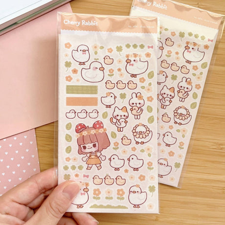 Duck Friends Sticker Sheet - Paper Mochi