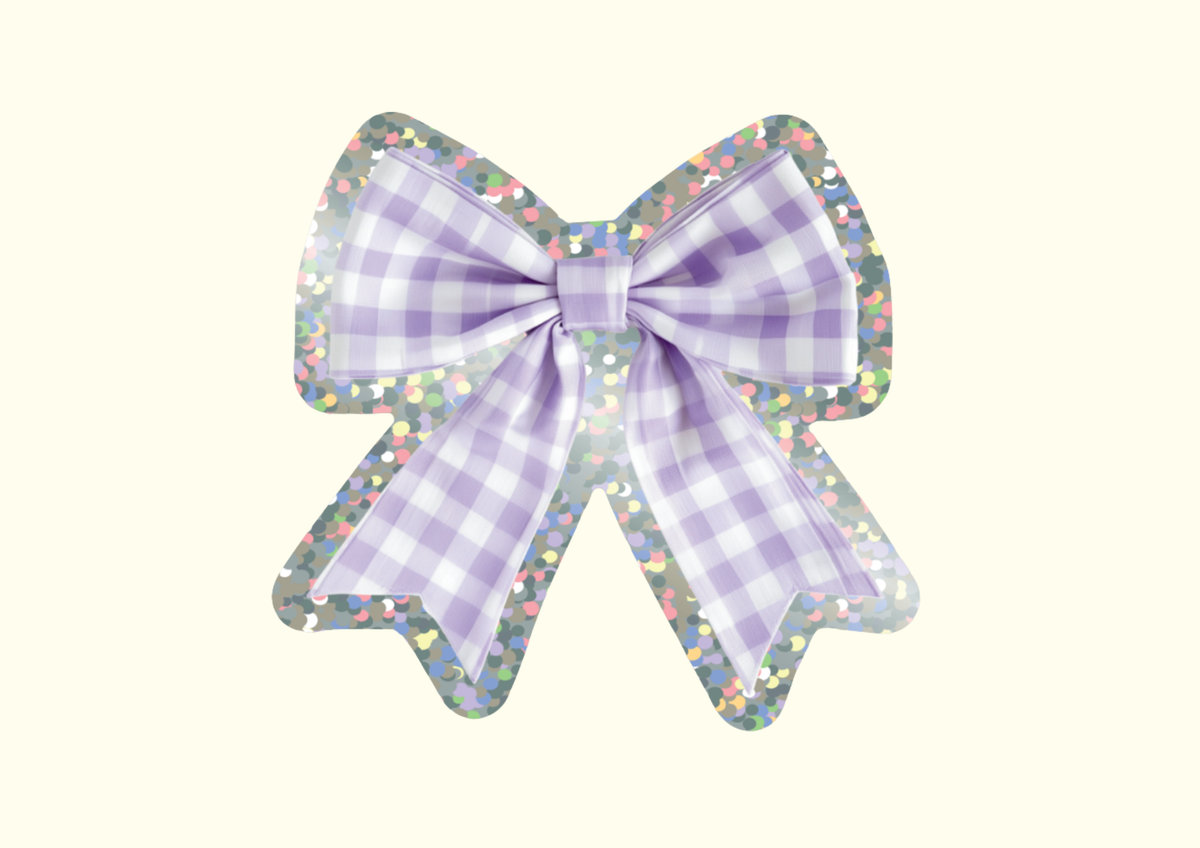 Bow Glitter Sticker