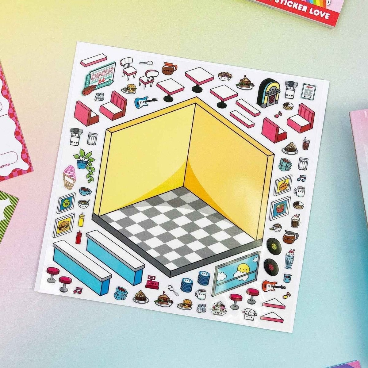 Floats & Fries Isometric Stickers - Paper Mochi
