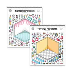 Floats & Fries Isometric Stickers - Paper Mochi