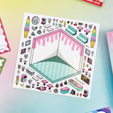 Floats & Fries Isometric Stickers - Paper Mochi
