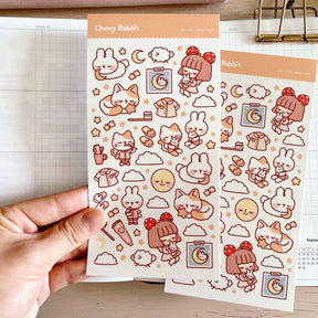 Good Night Sticker Sheet - Paper Mochi