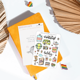Holiday Wanderlust Travel Sticker Sheet - Paper Mochi