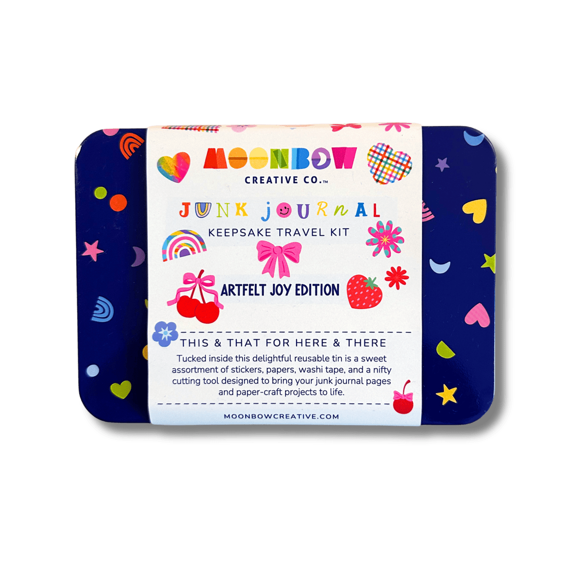 Junk Journal Keepsake Travel Tin Artfelt Joy Edition - Paper Mochi
