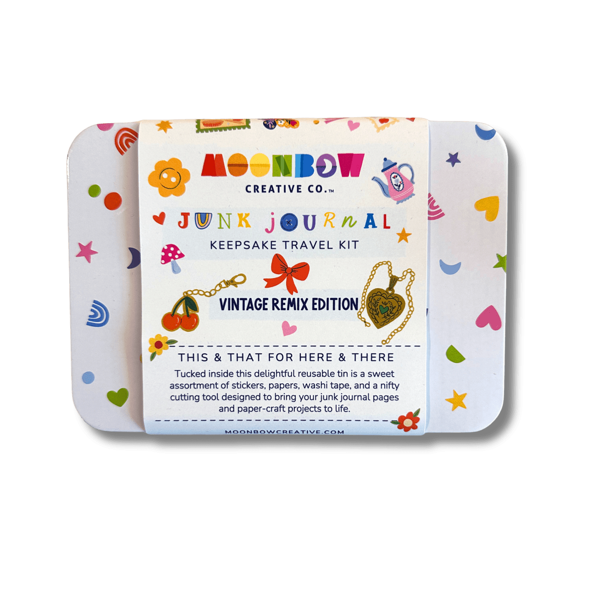 Junk Journal Keepsake Travel Tin Vintage Remix Edition - Paper Mochi