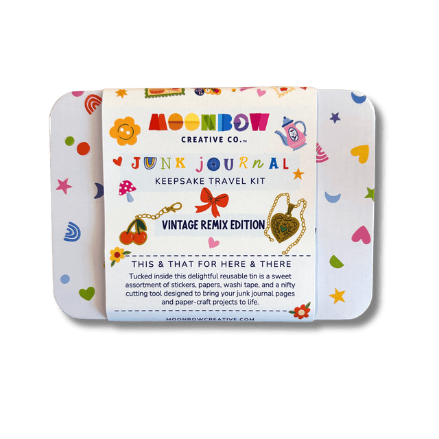 Junk Journal Keepsake Travel Tin Vintage Remix Edition - Paper Mochi