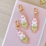 Kawaii Rabbit Dango Keychain - Paper Mochi