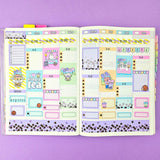 Let's Get Boba Hobonichi Cousin Sticker Kit - Paper Mochi