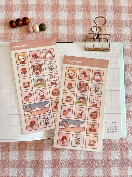 Lovely Cottage Sticker Sheet - Paper Mochi
