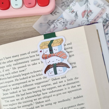 Magnetic Bookmark - Happy Sushi Stack - Paper Mochi