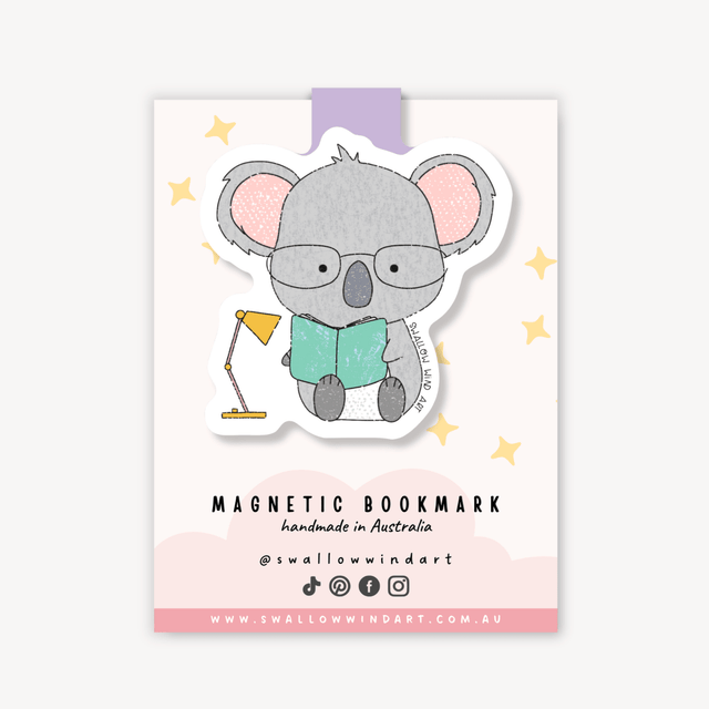 Magnetic Bookmark - Koala Study Buddy - Paper Mochi