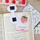 Magnetic Bookmark - Strawberry Flower - Paper Mochi