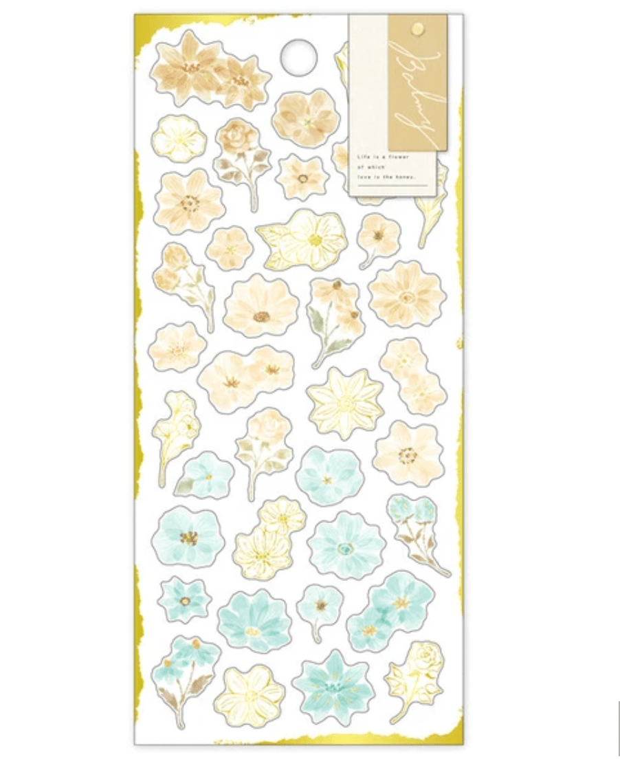 Mind Wave Stickers Balmy Floral - Beige - Paper Mochi