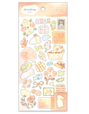 Mind Wave Stickers Dewdrop Series - Orange - Paper Mochi
