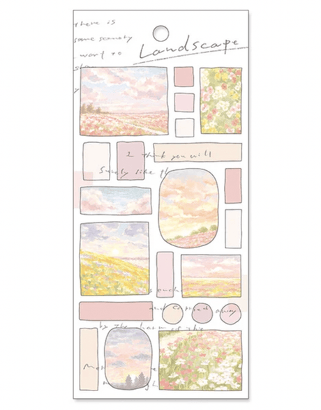 Mind Wave Stickers Pastel Landscape - Paper Mochi