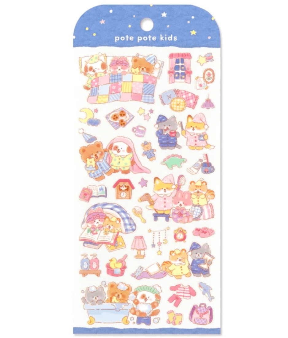 Mind Wave Stickers Pote Pote Kids Bedtime - Paper Mochi