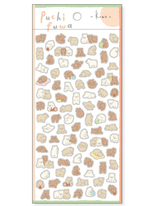 Mind Wave Stickers Puchi Fuwa - Kuma/Bear - Paper Mochi