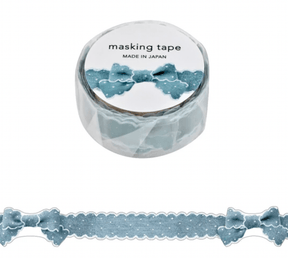 Mind Wave Washi Tape Denim Blue Bow - Paper Mochi