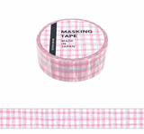Mind Wave Washi Tape Pink Check - Paper Mochi