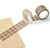 Mind Wave Washi Tape Sugaria Brown Plaid - Paper Mochi