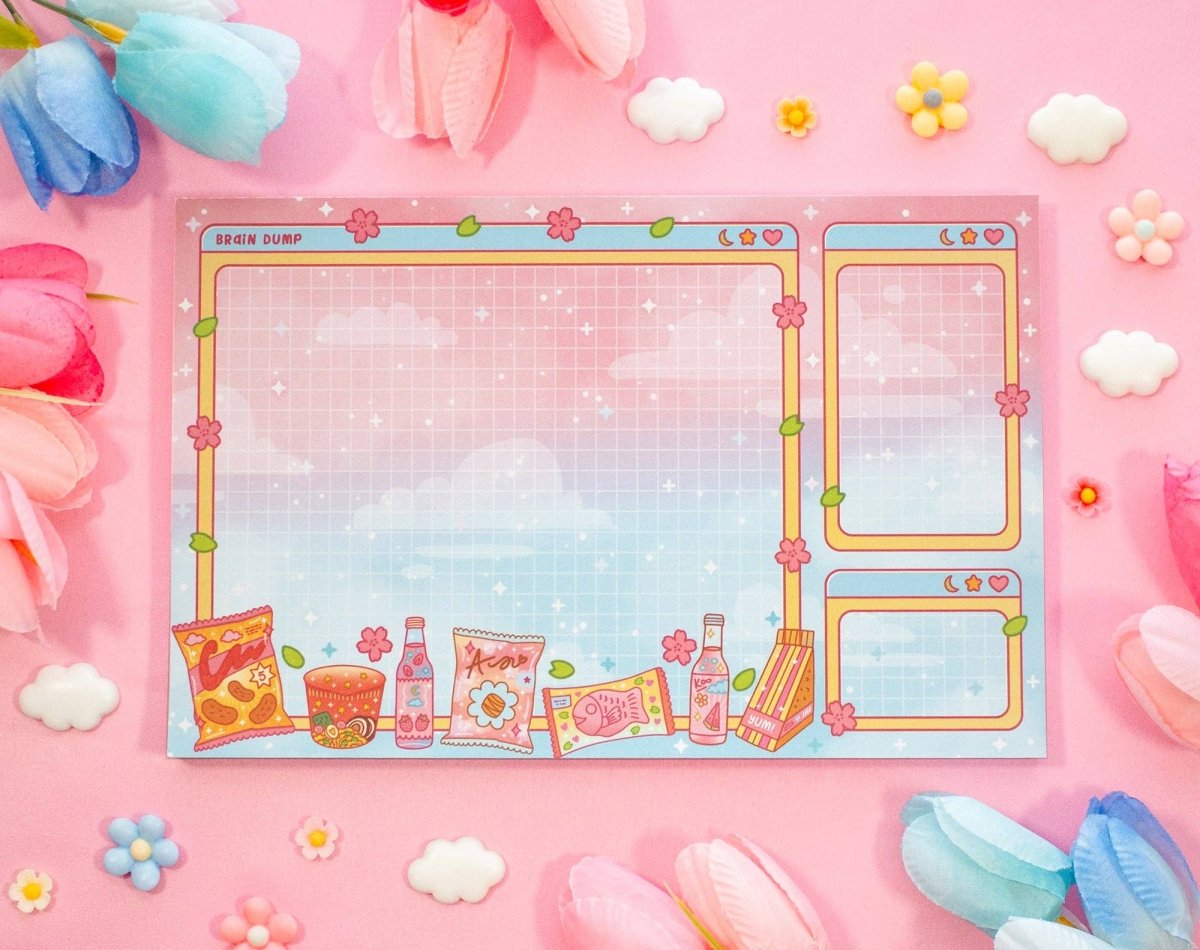Mini Mart Brain Dump Planner Pad - Paper Mochi