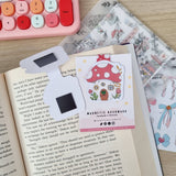 Mushroom House Magnetic Bookmark - Paper Mochi