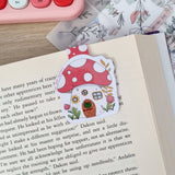Mushroom House Magnetic Bookmark - Paper Mochi
