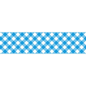 Nichiban Petit Joie Washi Tape Blue Gingham - Paper Mochi