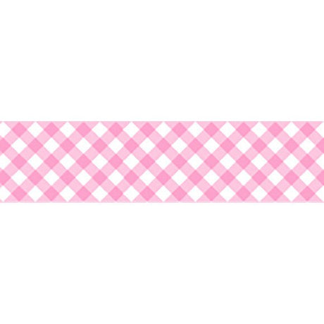 Nichiban Petit Joie Washi Tape Pink Gingham - Paper Mochi