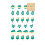 Papier Platz Aqua Sweets Sticker Sheet - Paper Mochi