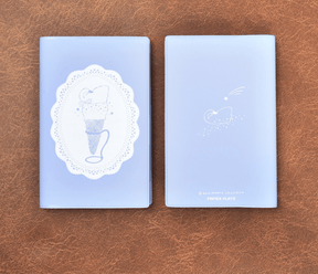Papier Platz Blue Swan Ice Cream Pocket Grid Notebook - Paper Mochi