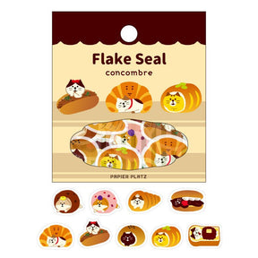 Papier Platz Concombre Baker Flake Seal Stickers - Paper Mochi