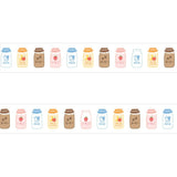 Papier Platz Milk Bottles Washi Tape - Paper Mochi