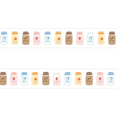 Papier Platz Milk Bottles Washi Tape - Paper Mochi