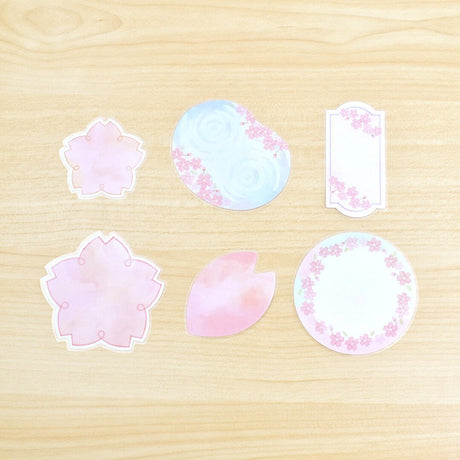 Papier Platz Sakura Flake Sticky Notes - Paper Mochi