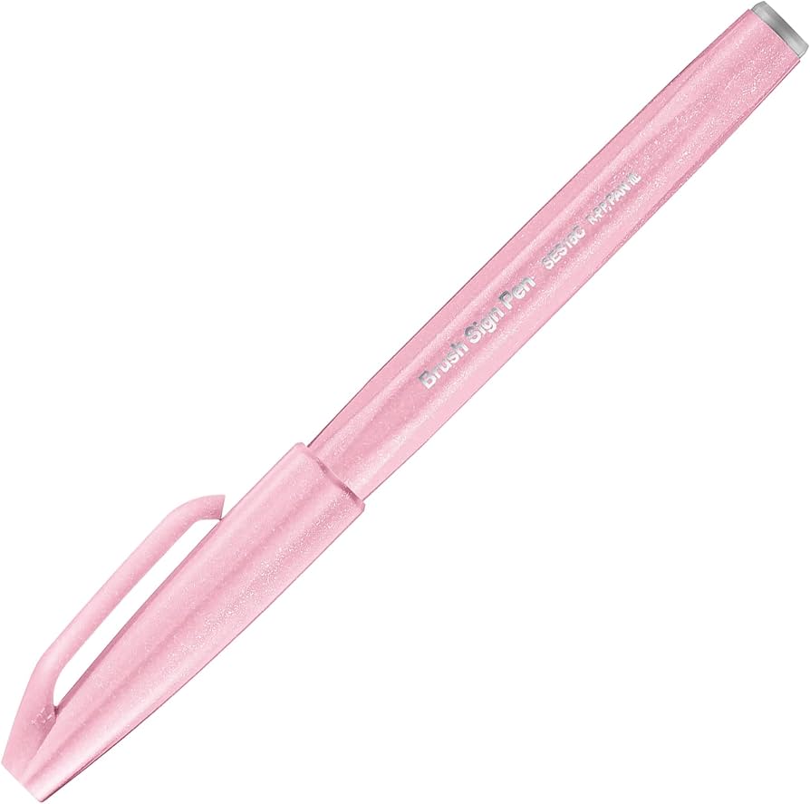 Pentel Brush Touch Pen - Pale Pink - Paper Mochi