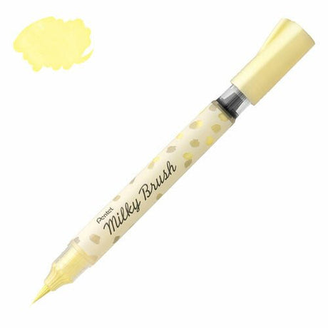 Pentel Milky Brush - Pastel Yellow - Paper Mochi