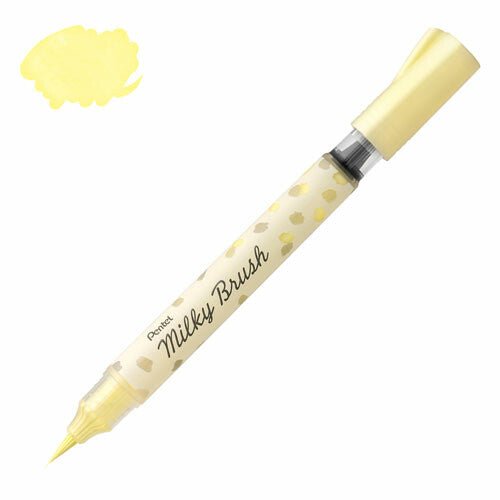 Pentel Milky Brush - Pastel Yellow - Paper Mochi