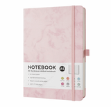 Pink Marbled A5 Lined Notebook Journal - Paper Mochi