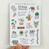 Potted Plants Sticker Sheet - Paper Mochi