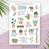 Potted Plants Sticker Sheet - Paper Mochi