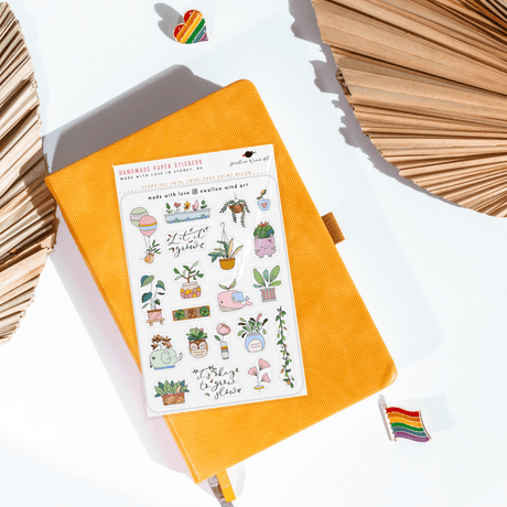 Potted Plants Sticker Sheet - Paper Mochi