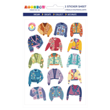 Retro Cardis Glossy Sticker Sheet - Paper Mochi