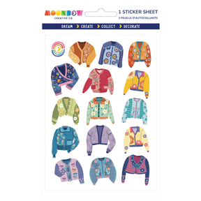 Retro Cardis Glossy Sticker Sheet - Paper Mochi