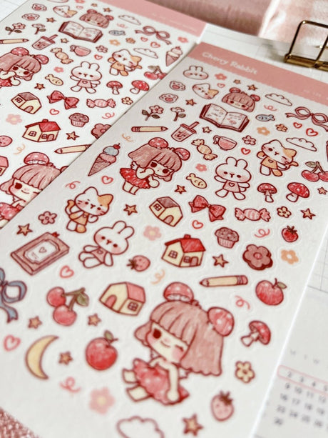 Sketch Doodles Sticker Sheet - Paper Mochi