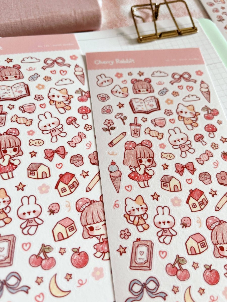 Sketch Doodles Sticker Sheet - Paper Mochi