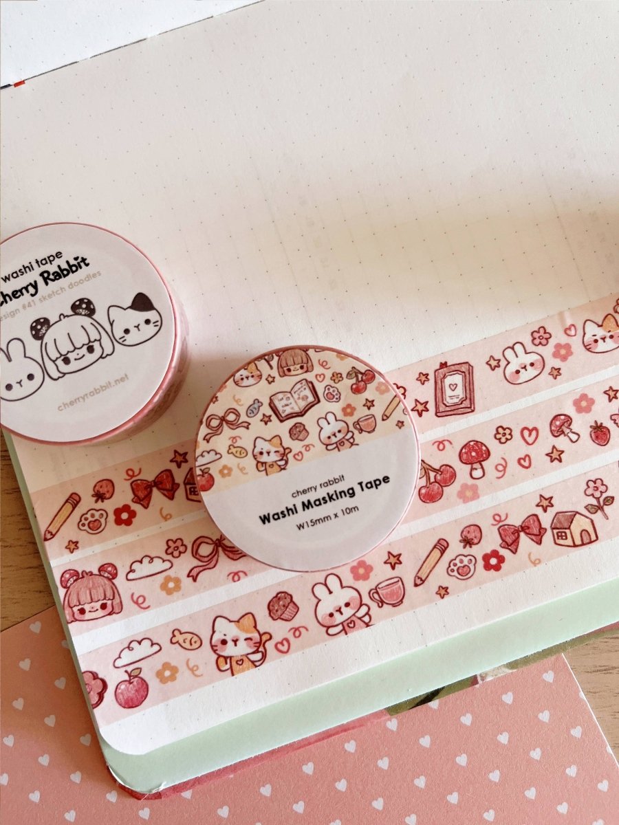 Sketch Doodles Washi Tape - Paper Mochi